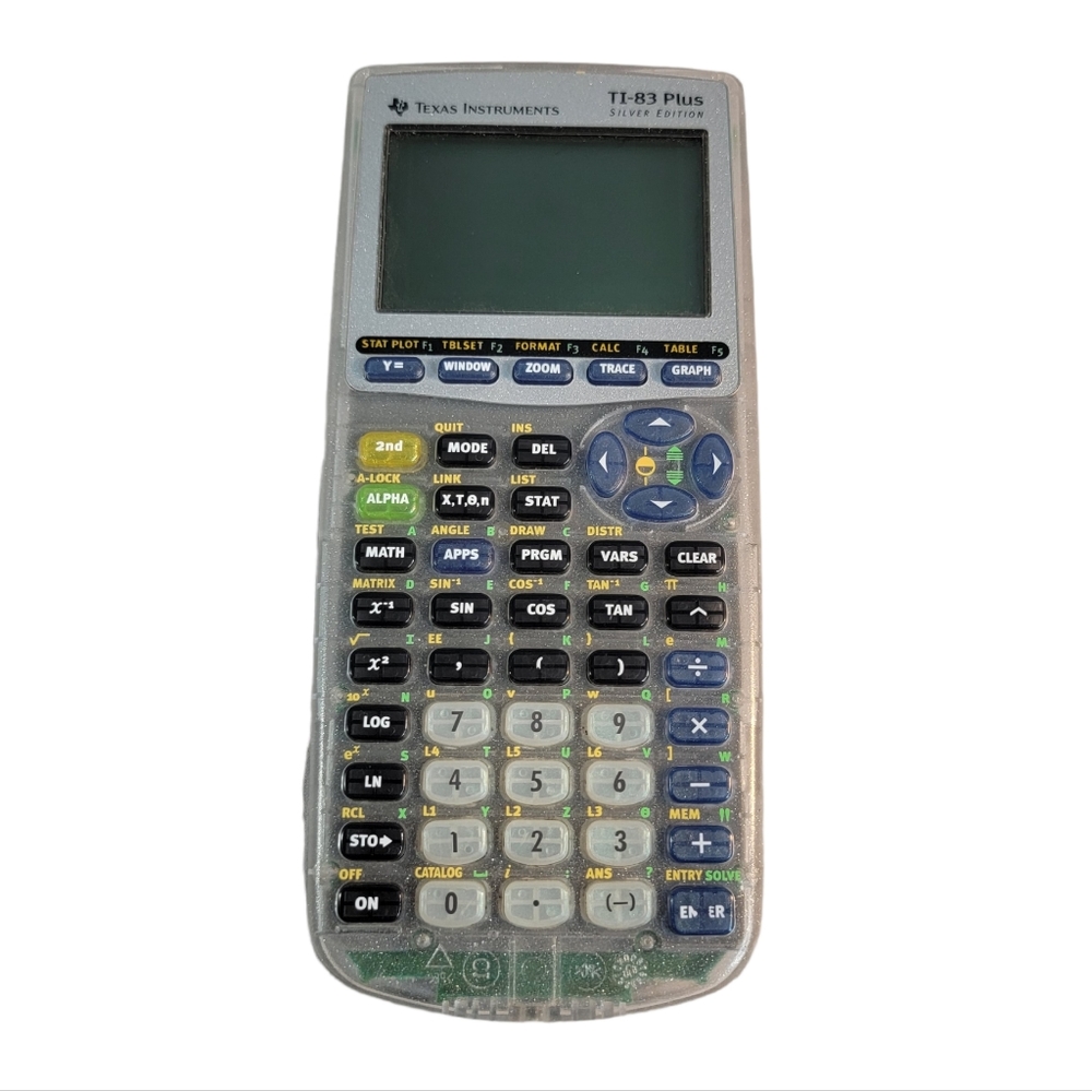 Texas Instruments TI-83 Plus Silver Edition Graphic Scientific Calculator Clear